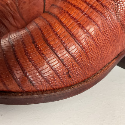 Vintage Lucchese San Antonio Cowgirl Boots | Teju Lizard | 6.5 B