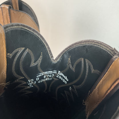 Vintage Laredo Python Snakeskin Cowboy Boots | Back Cut | USA Made | Men’s 10 D