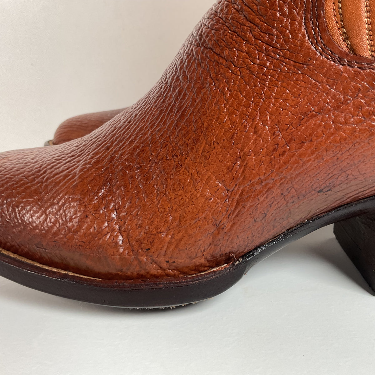 Vintage Sanders Shark Skin Cowboy Boots | Exotic | 1970s | Men’s 9 D