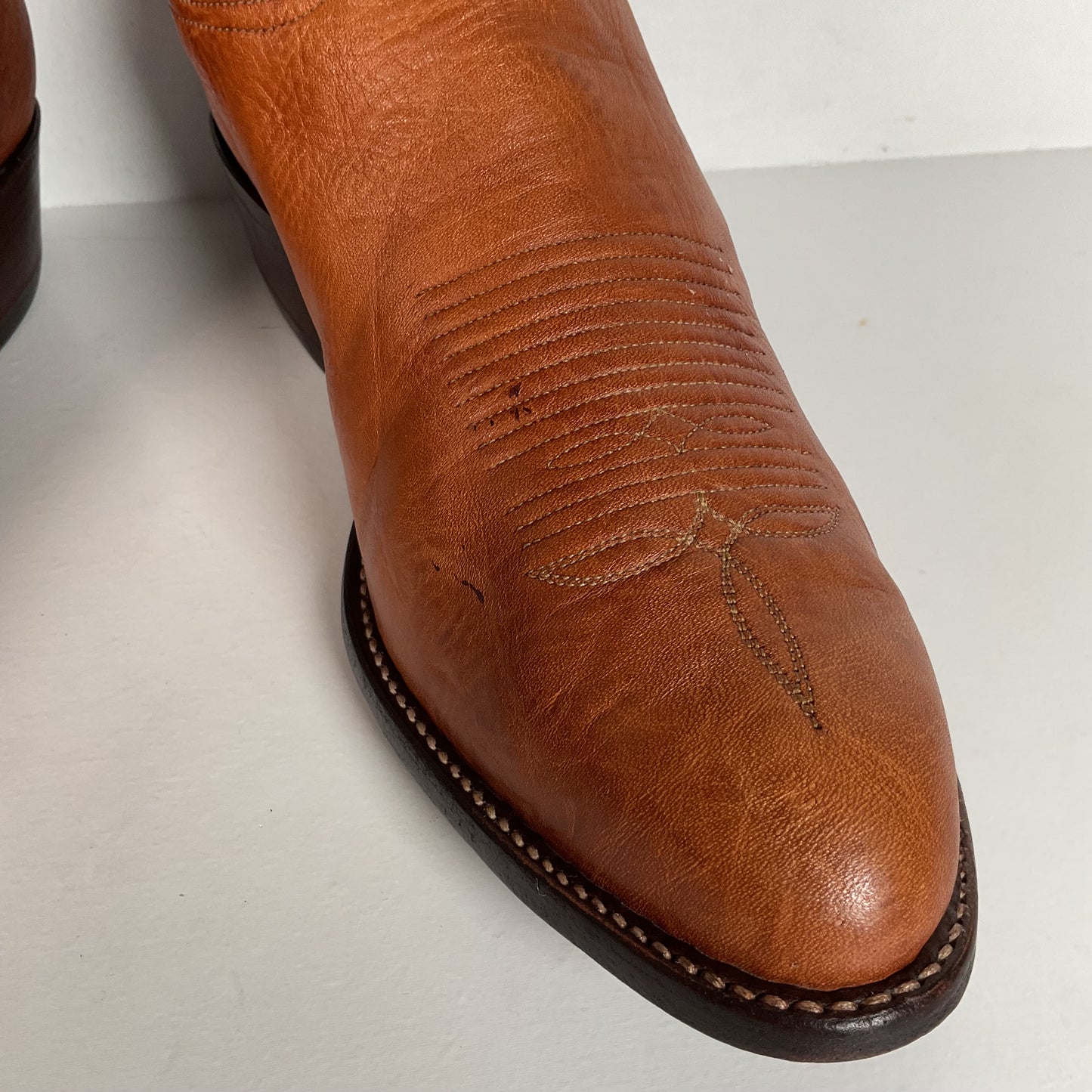 Vintage Tony Lama Cowboy Boots | Gold Label | Bull Shoulder | Men’s 9.5 E