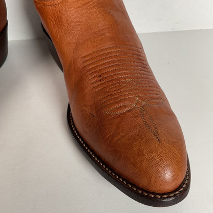 Vintage Tony Lama Cowboy Boots | Gold Label | Bull Shoulder | Men’s 9.5 E