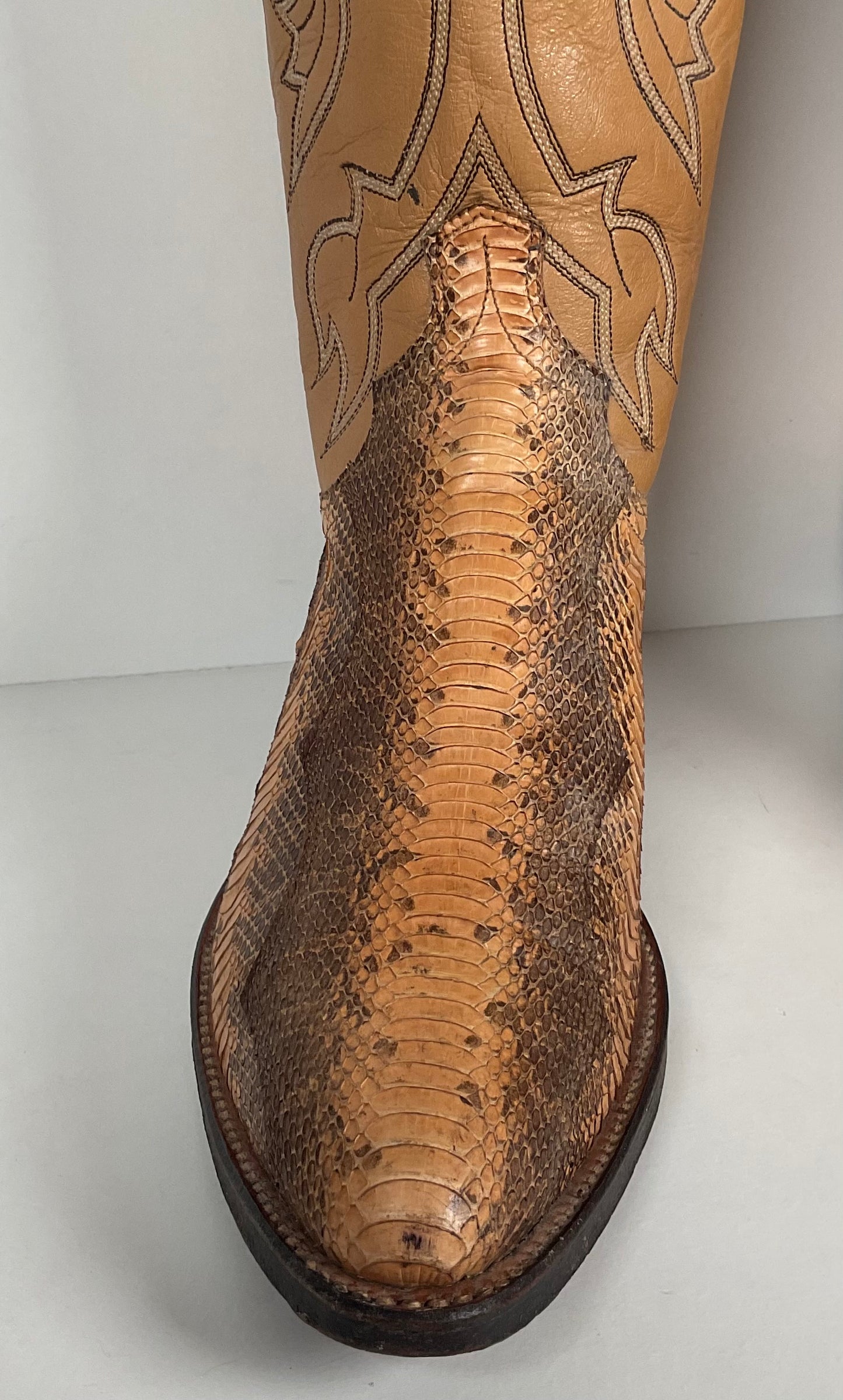 Vintage Dan Post Water Snake Cowboy Boots | Snakeskin | USA Made | Men’s 9.5 D