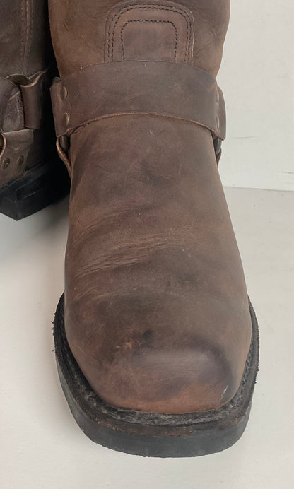 Frye Gaucho Harness Moto Boots 12 M Square Toe Style 87400 USA Made