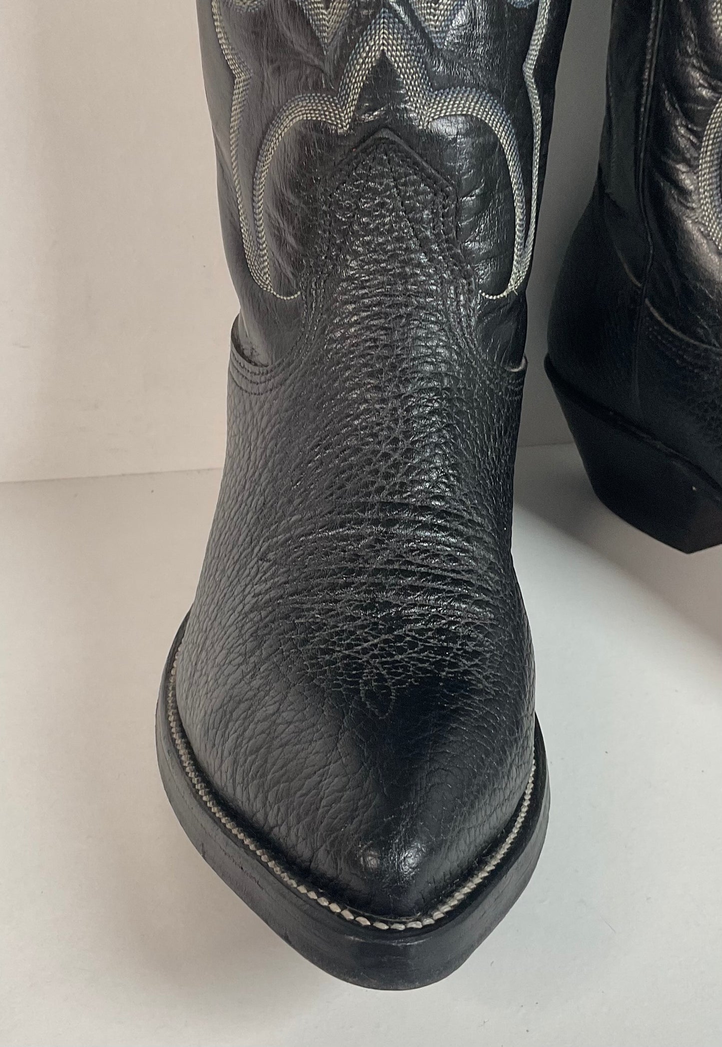 Vintage Nocona Bullhide Cowboy Boots | USA Made | Black | Men’s 8.5 D