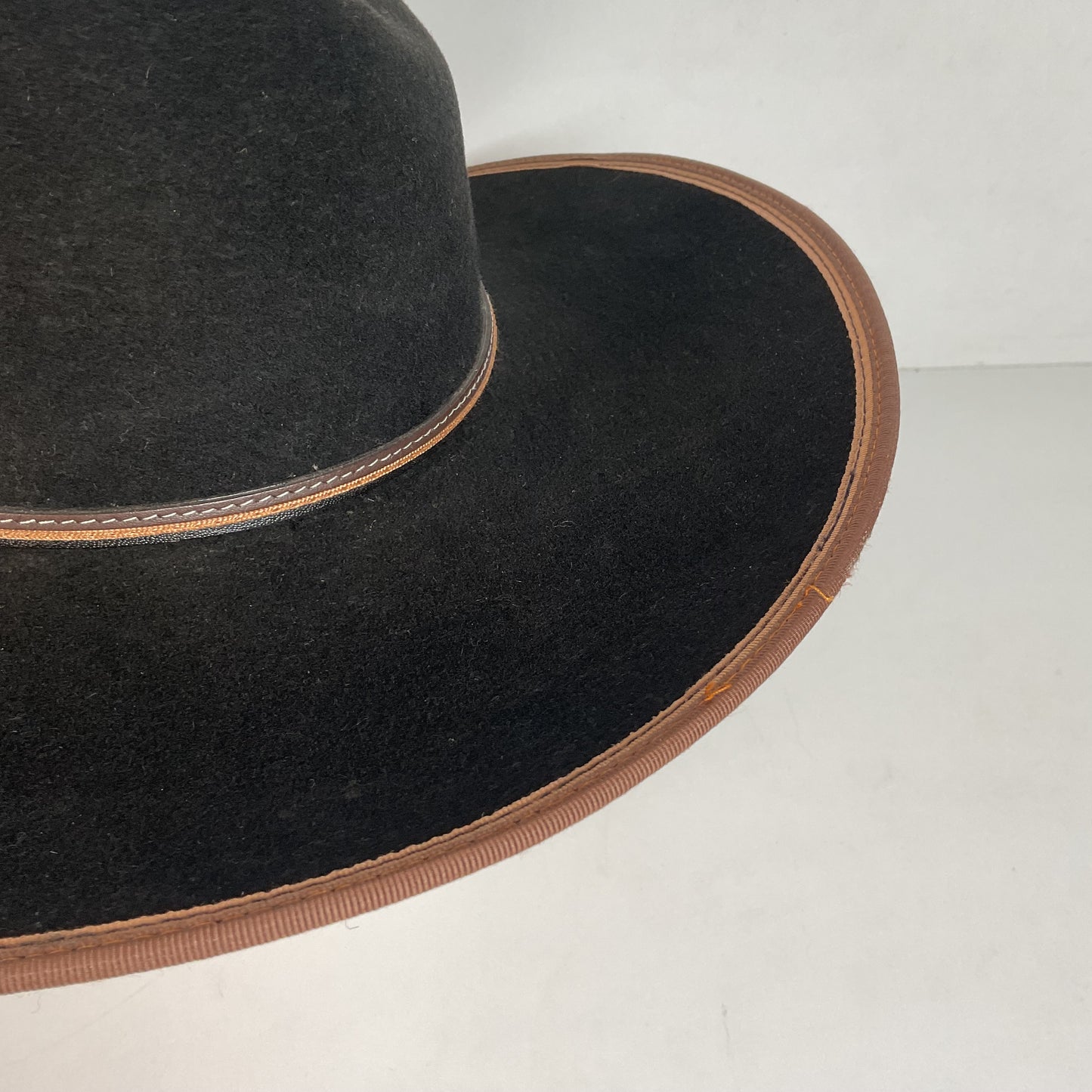 Vintage Stetson Cowboy Hat Black Felt XXX USA Made
