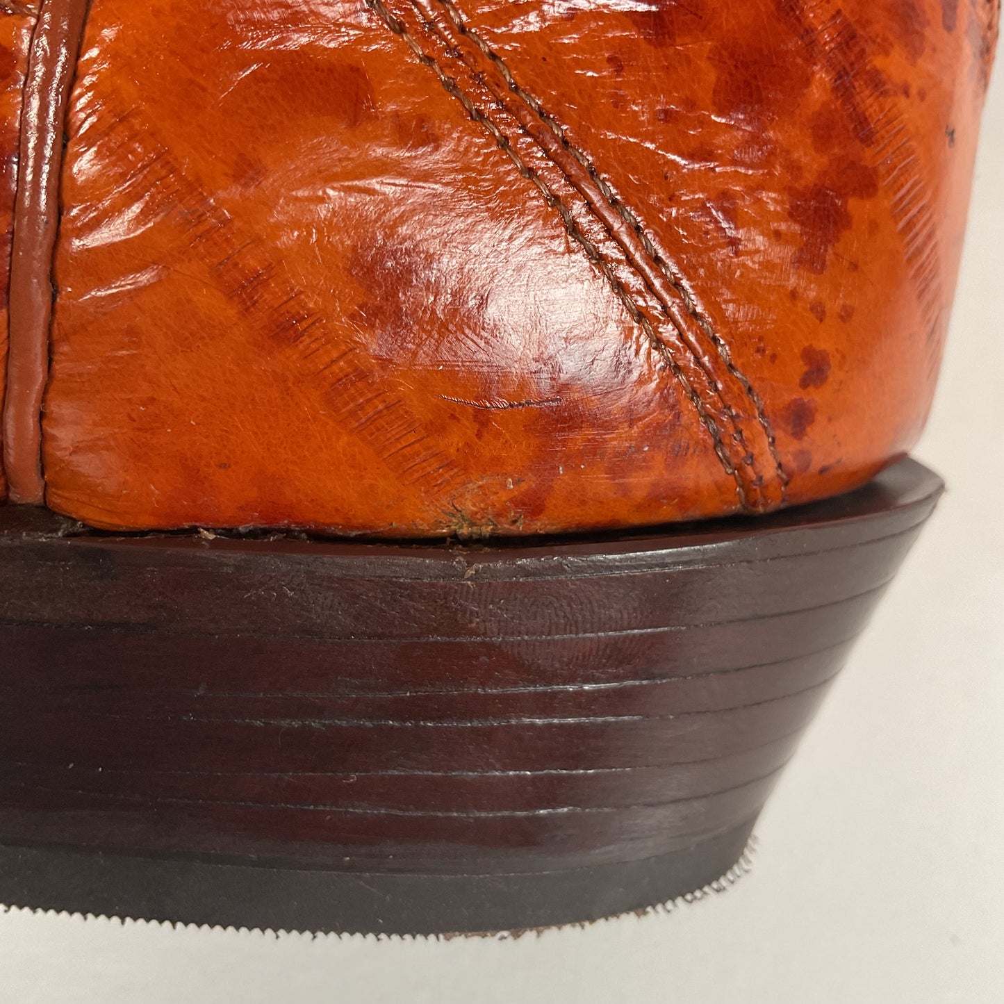 Vintage J. Chisholm Eel Skin Cowboy Boots | Exotic | USA Made | Men’s 8.5 D