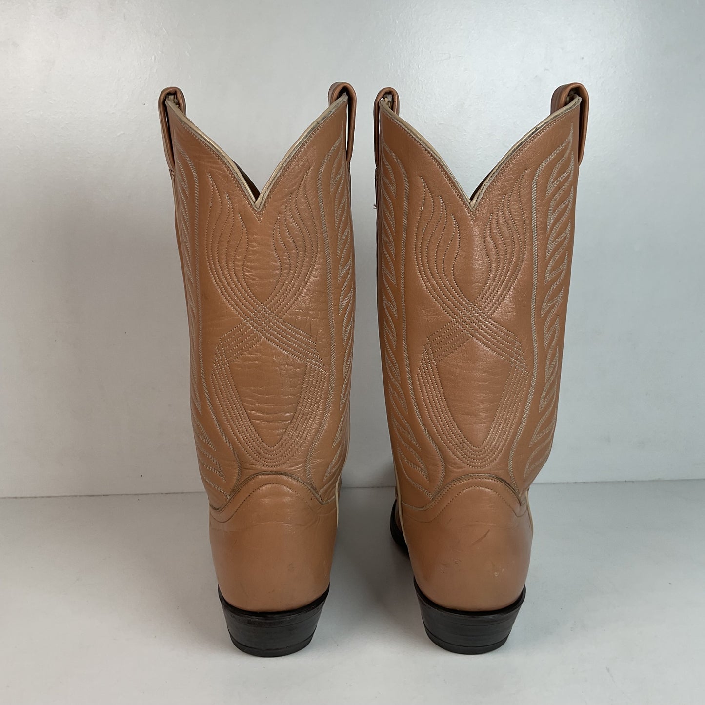 Vintage Tony Lama Gold Label Cowboy Boots 9.5 D Lizard Wingtip USA Made