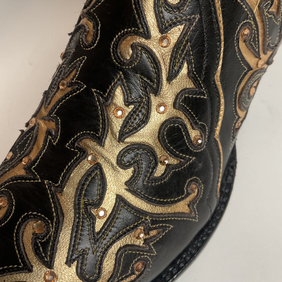 Back at the Ranch Western Zip Cowgirl Boots | Custom | Priscilla Crystals | 7.5
