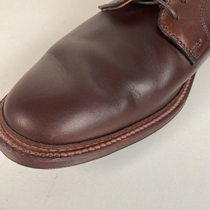 Alden for J. Crew Derby Blucher Shoes 12 D Cigar Brown