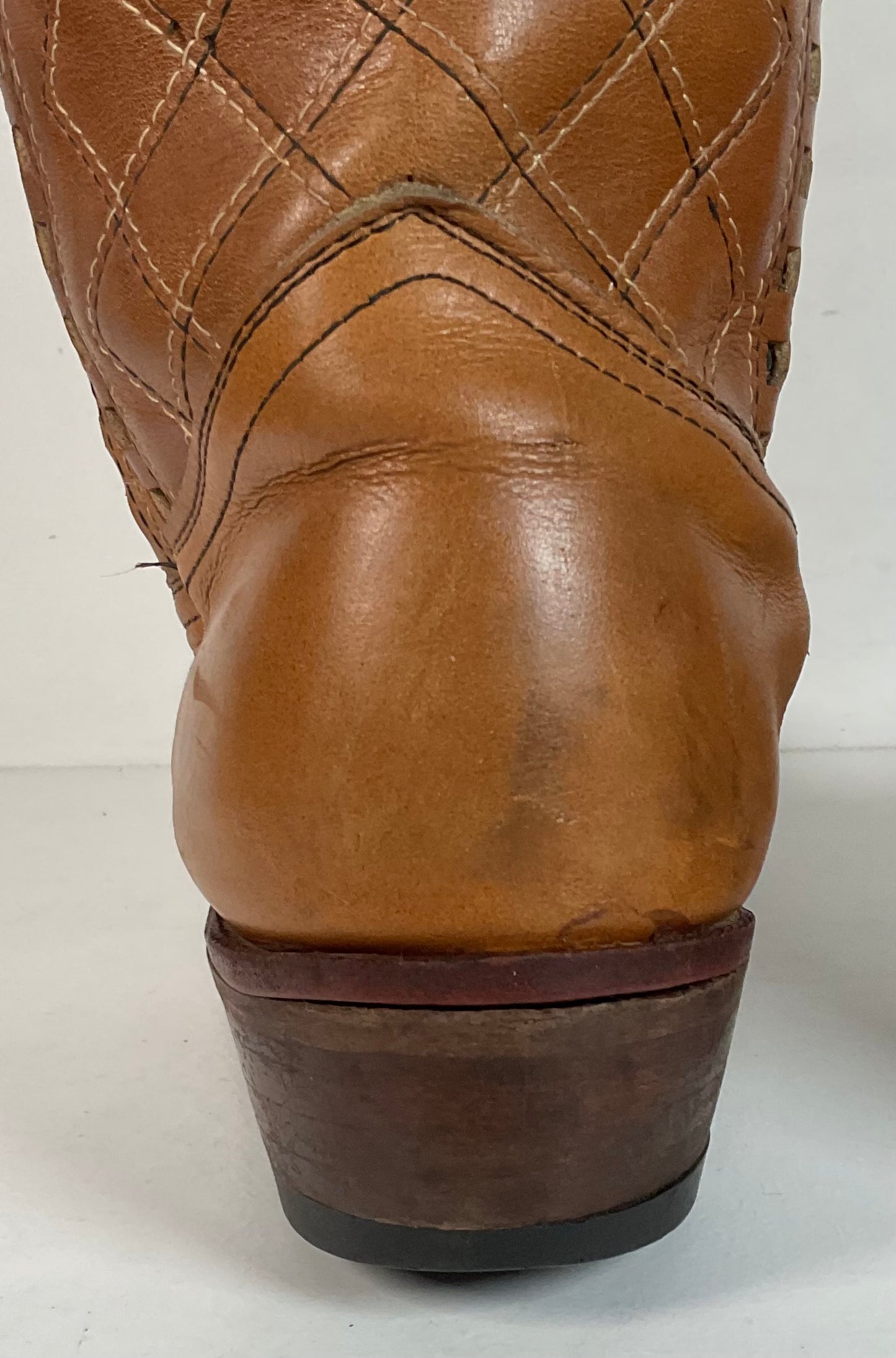 Vintage Patchwork Cowboy Boots | Quilted | 1960s-1970s | Men’s 10 E
