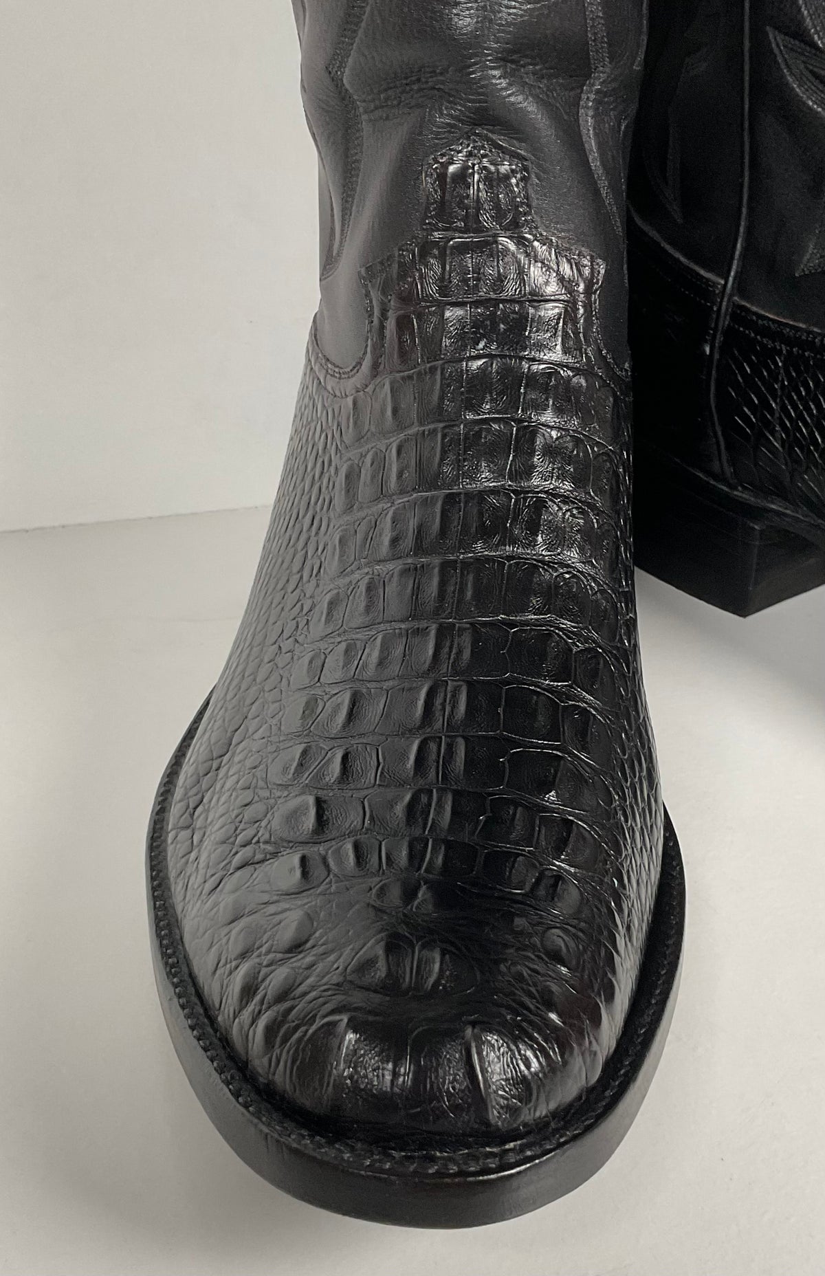 L.M. Easterling American Alligator Cowboy Boots | Hornback | Custom | Men’s 11