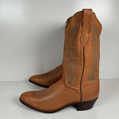 Vintage J. Chisholm Buckskin Cowboy Boots | USA Made | Men’s 13 D
