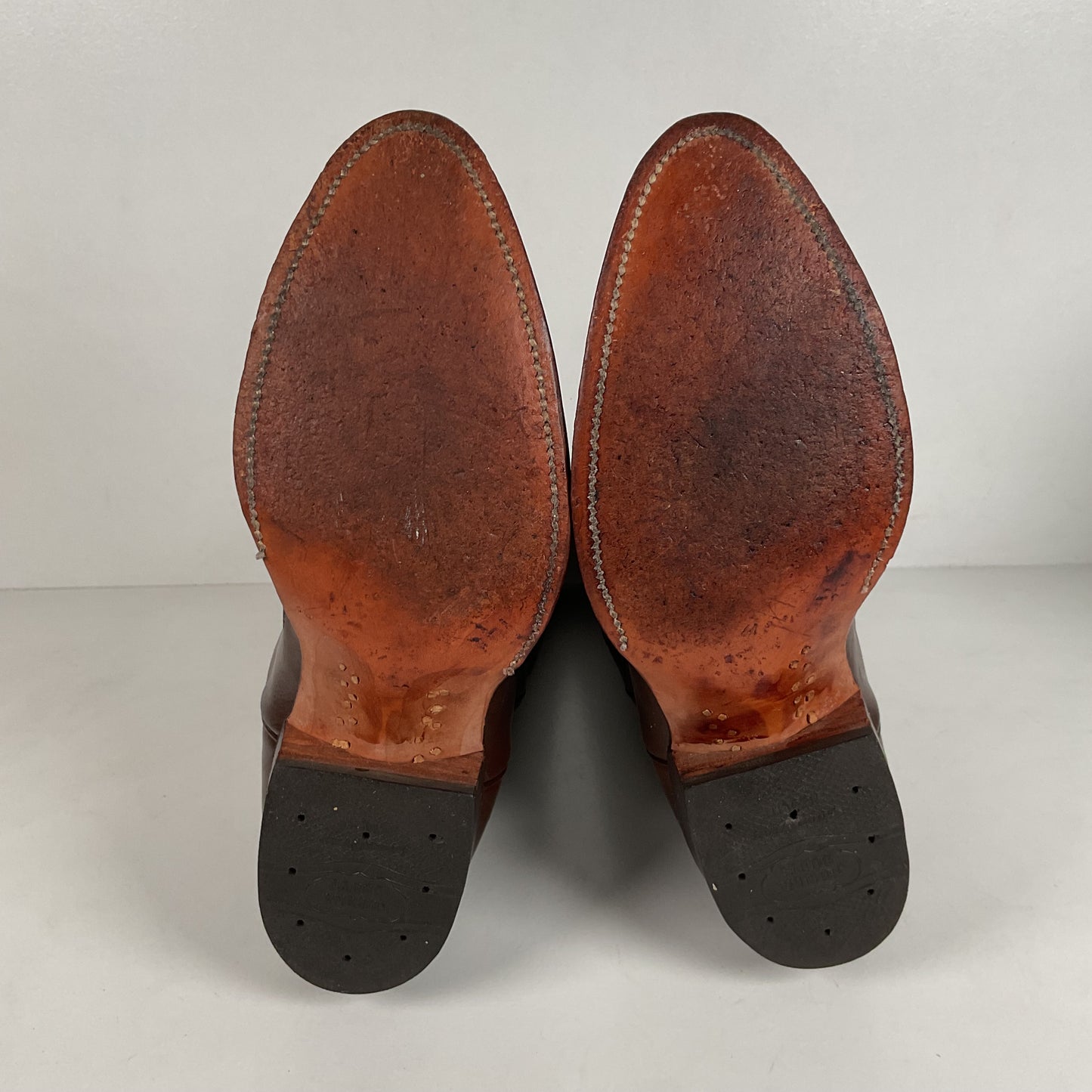 Vintage Nocona Cowboy Boots | Chocolate Calfskin | 1960s-1970s | Men’s 10 D
