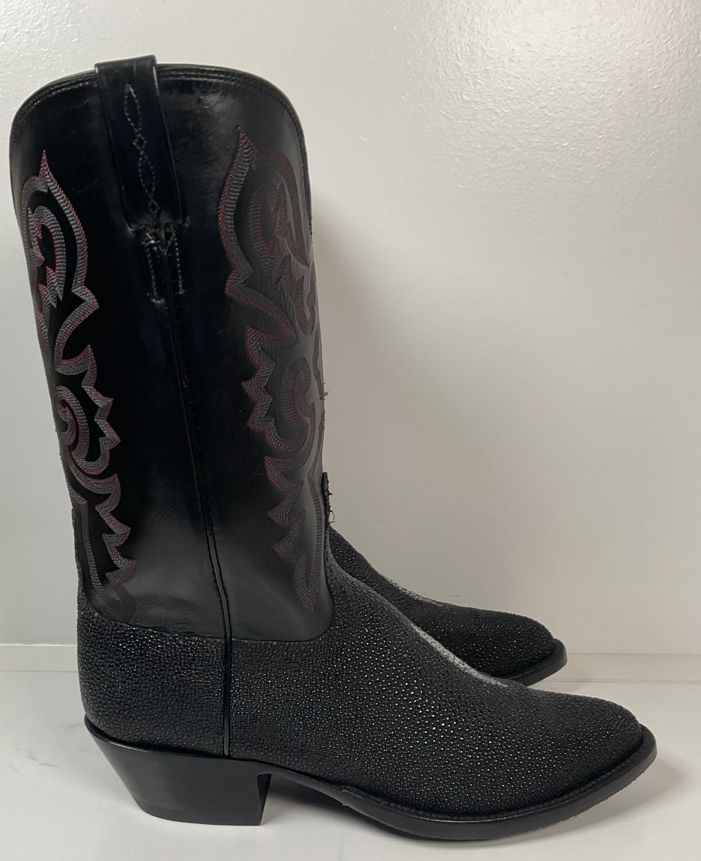 Lucchese Classics Handmade Exotic Stingray Cowboy Boots 10.5 D USA Made