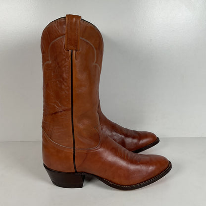 Vintage Tony Lama Cowboy Boots | Chocolate Cow | Men’s 11.5 D