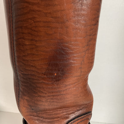 Vintage Frye Black Label | Harness Tanker Boots | Women’s 8 B