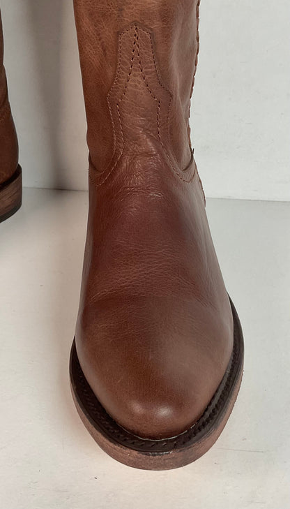 Lucchese Chelsea Braided Riding Boots 6 B Original Box