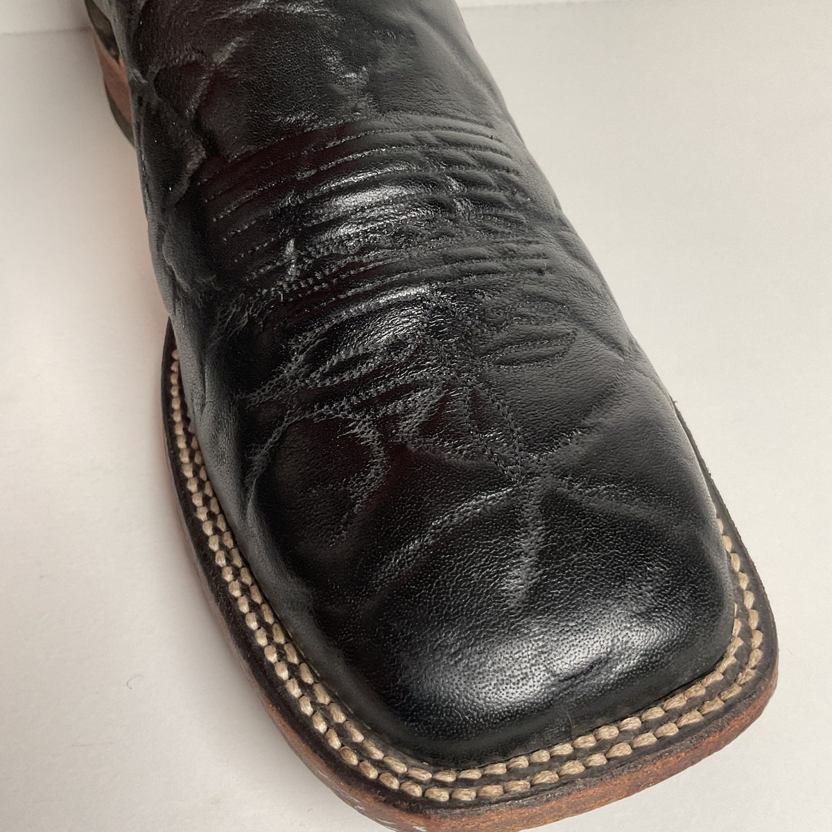 Justin Bent Rail | Exotic Wildebeest Cowboy Boots | USA Made | Men’s 12 D