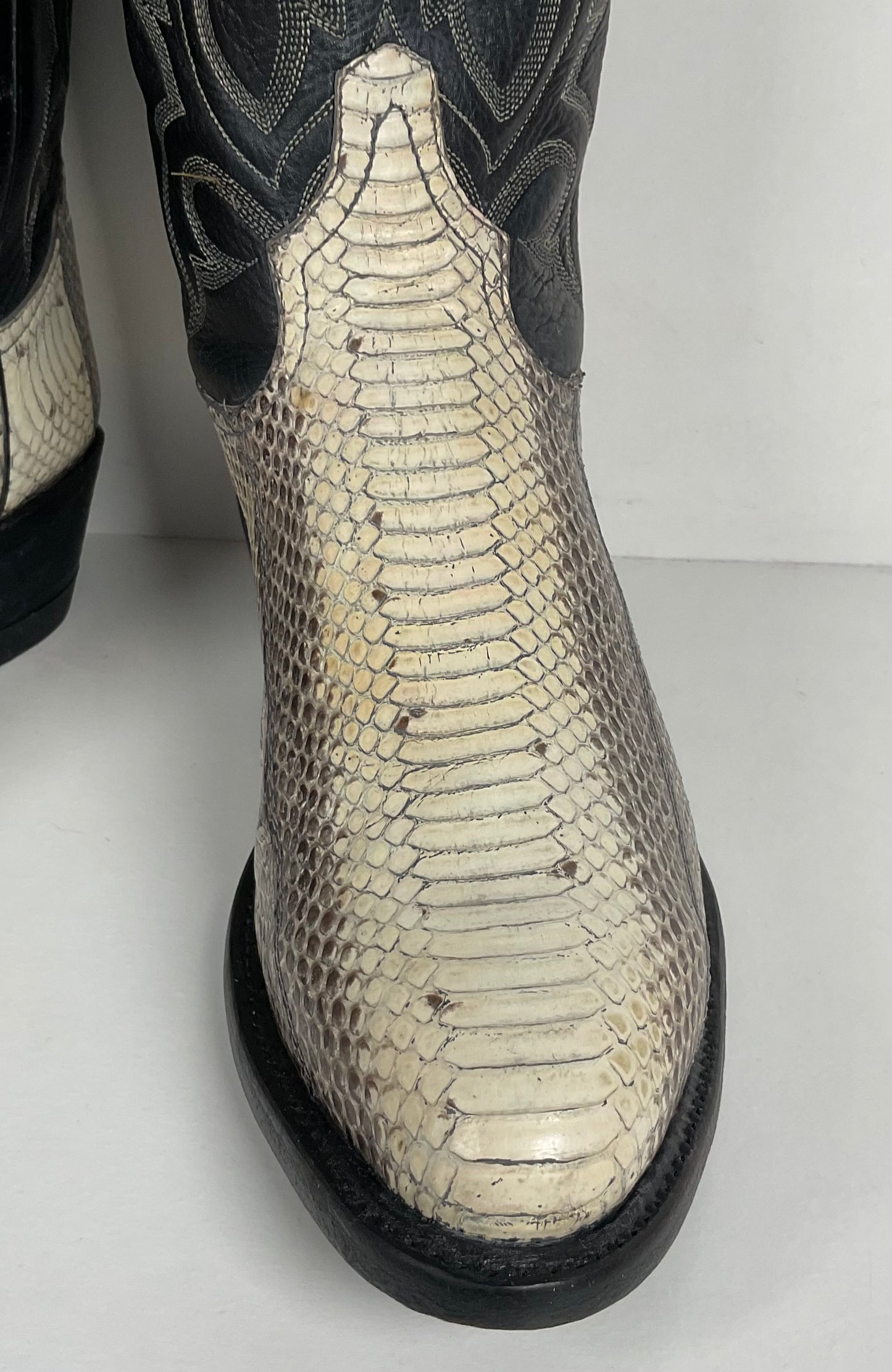 Vintage Tony Lama Water Snake Cowboy Boots | Snakeskin | Men’s 8.5 D
