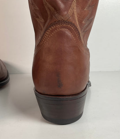 Vintage Dan Post Apache Cowboy Boots | USA Made | Distressed | Men’s 12 D