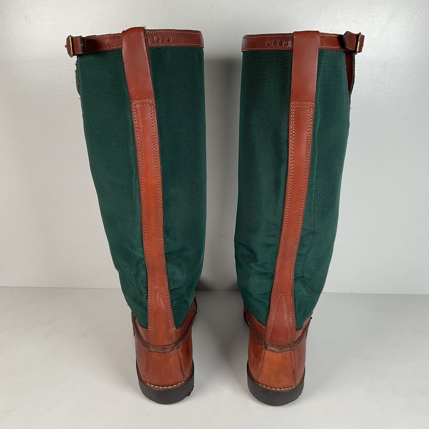 Vintage Gokey Botte Sauvage Snake Boots | Green Canvas | Men’s 13.5 D