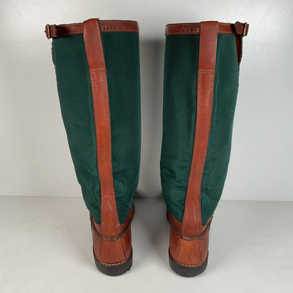 Vintage Gokey Botte Sauvage Snake Boots | Green Canvas | Men’s 13.5 D