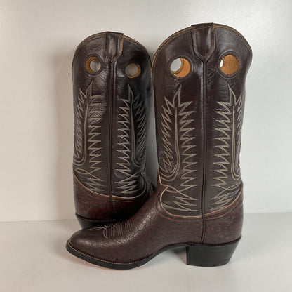 Vintage Tony Lama Caribou Buckaroo Boots | Exotic | Gold Label | Cowboy | 11 E