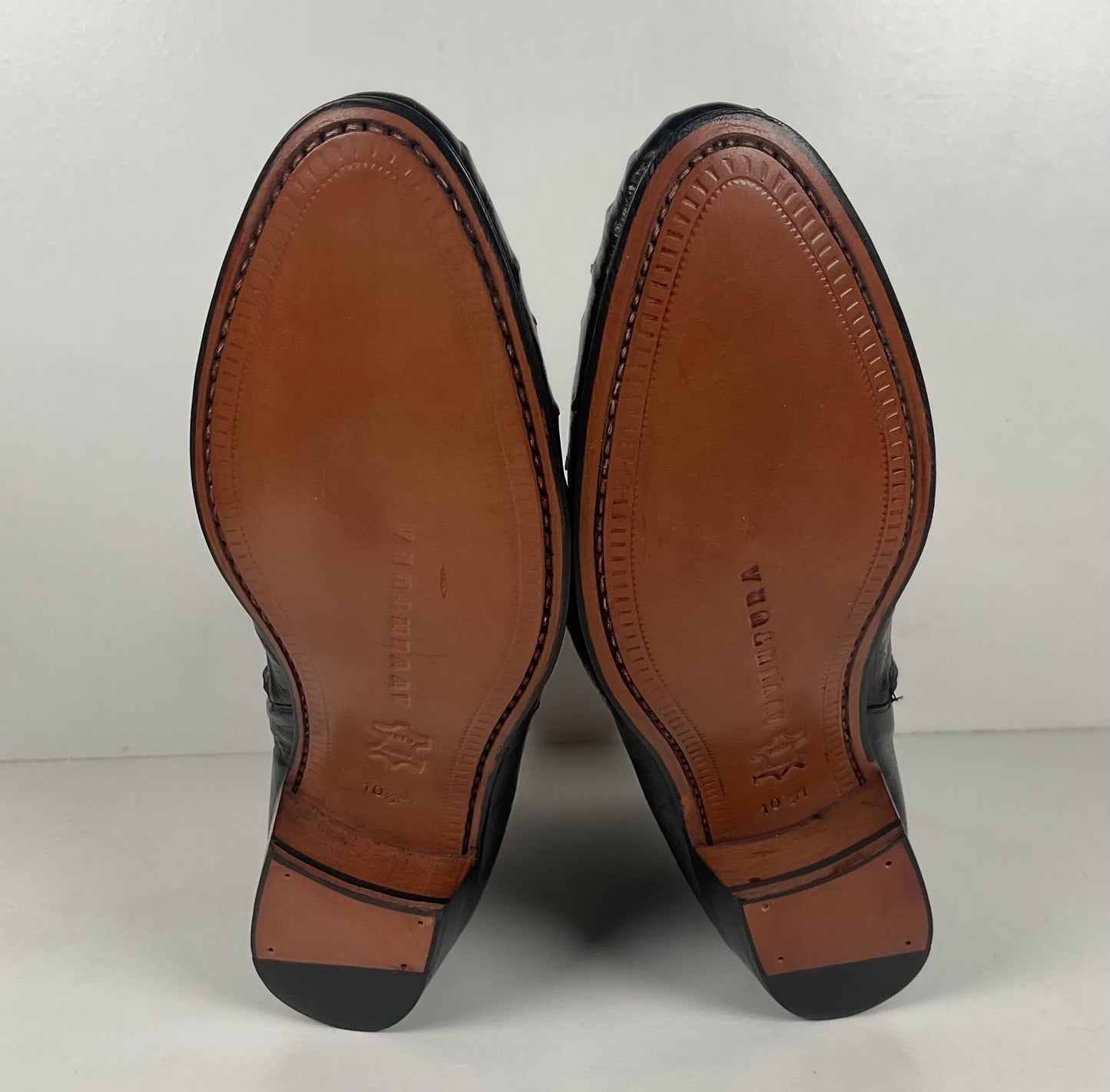 Mezlan for Avventura | Chelsea Zipper Boots | Exotic Ostrich Quill | Men’s 10.5