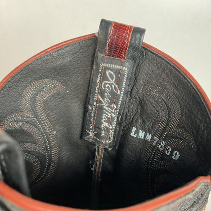 Larry Mahan Teju Lizard Cowboy Boots 10 EE Peanut Brittle