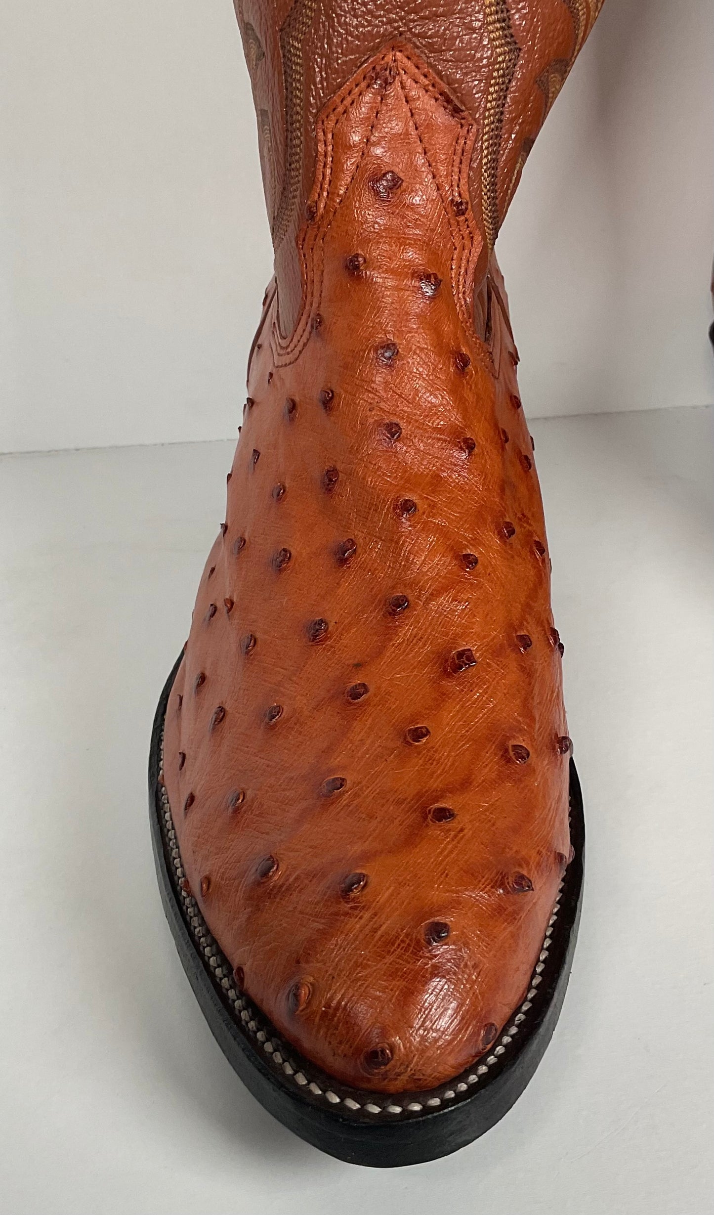 Vintage Nocona Full Quill Ostrich Cowboy Boots | USA Made | Men’s 9 E