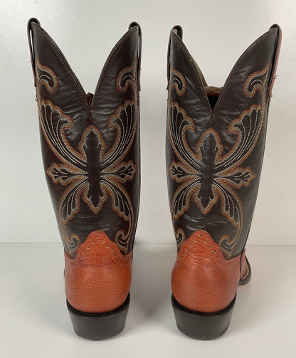 Hondo Spanish Shoulder Leather Cowboy Boots 9.5 D Style 9604