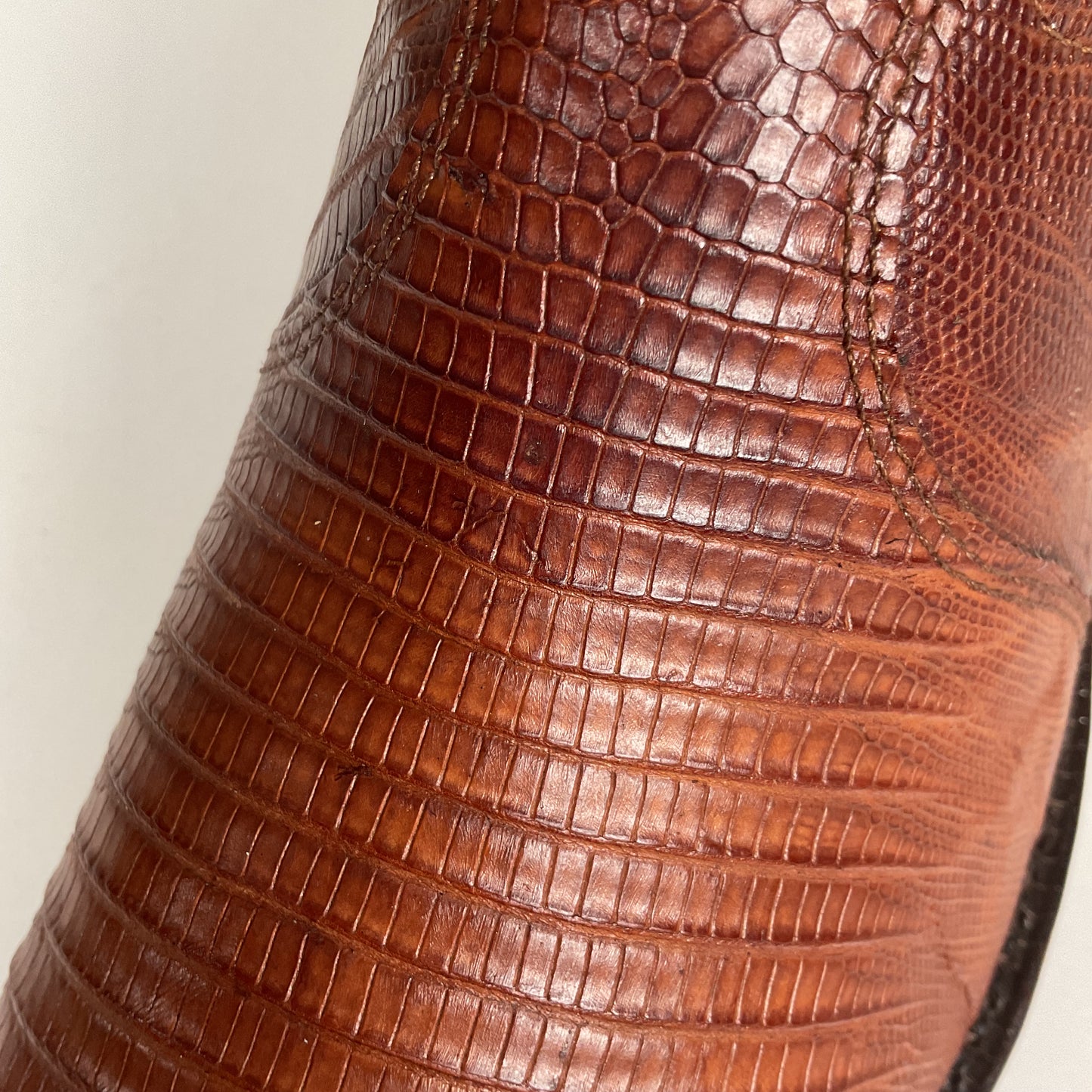 Vintage Tony Lama Teju Lizard Cowboy Boots | Gold Label | Men’s 10 D