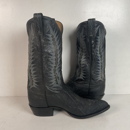 Vintage Tony Lama Elephant Cowboy Boots 10.5 EE Gold Label USA Made