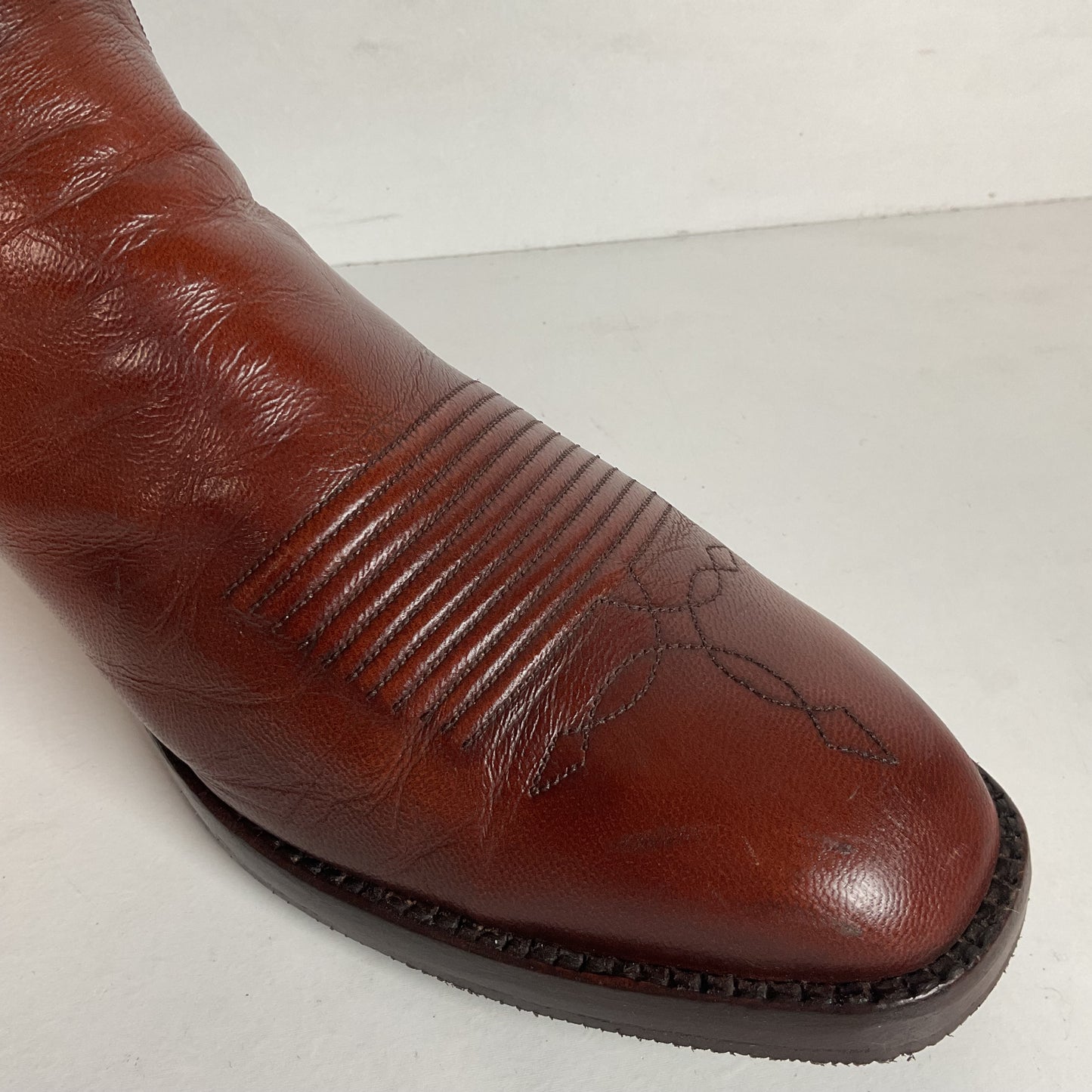 Vintage T.O. Stanley Goat Seville Cowboy Boots 10.5 D Recraft