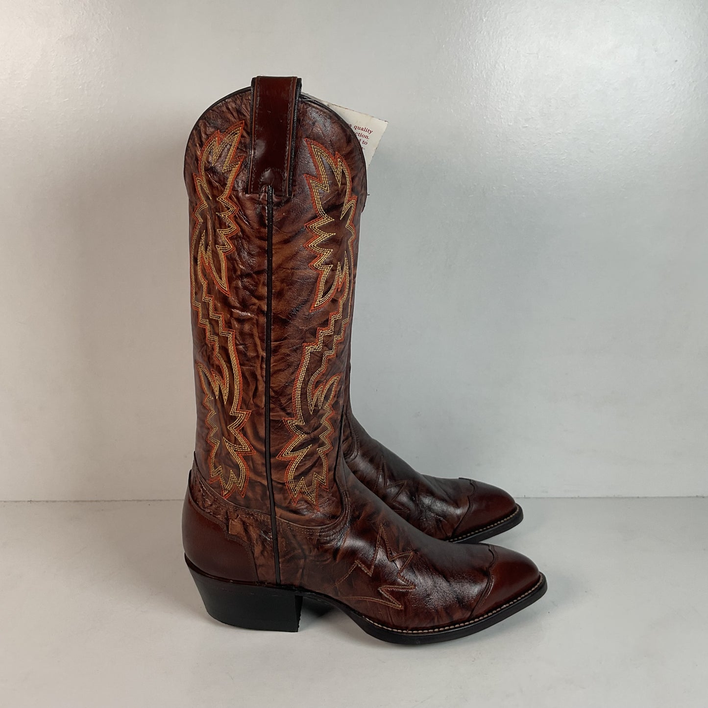 Texas Imperial Wingtip Cowboy Boots | USA Made | Men’s 6.5 | Women’s 7.5