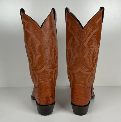 Justin Ostrich Quill Cowgirl Boots | Exotic | USA Made | Women’s 8.5 B
