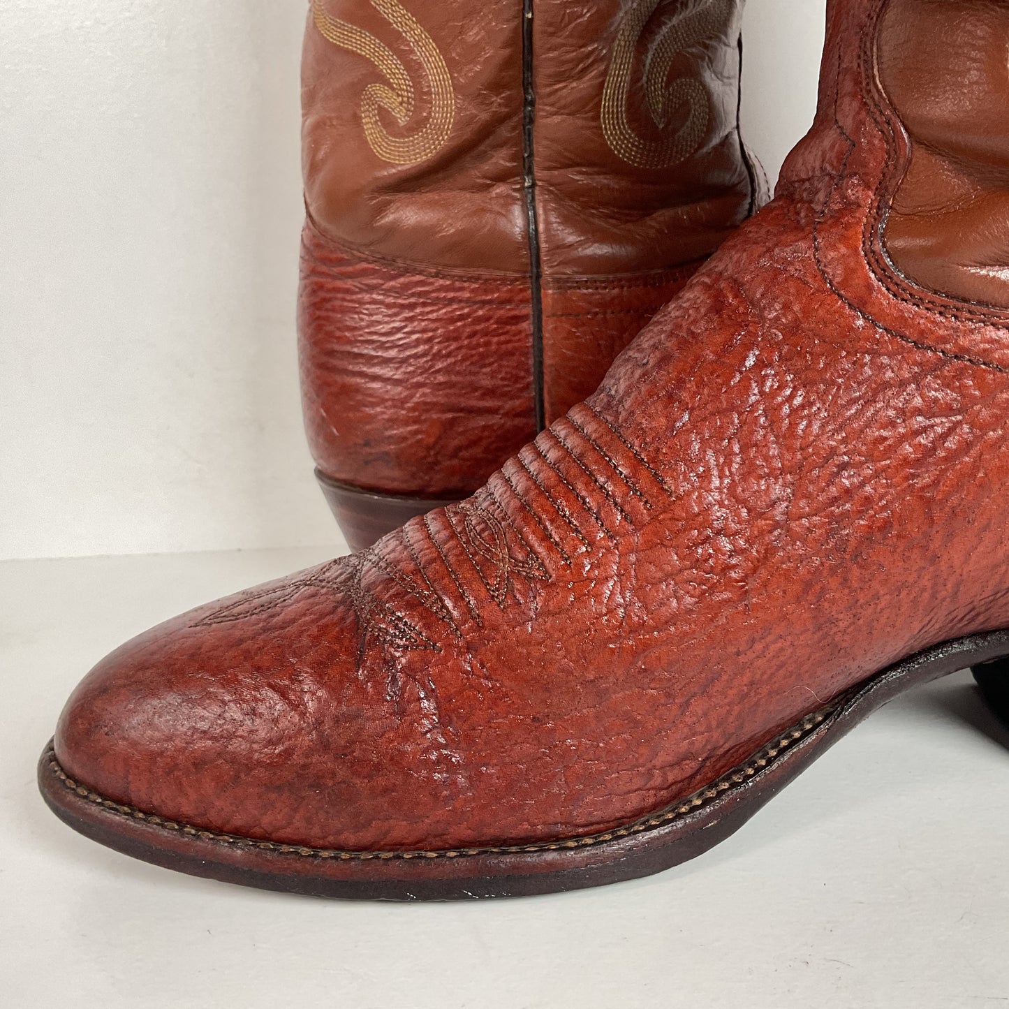 Vintage J. Chisholm Shark Skin Cowboy Boots | USA Made | Exotic | Men’s 10 D