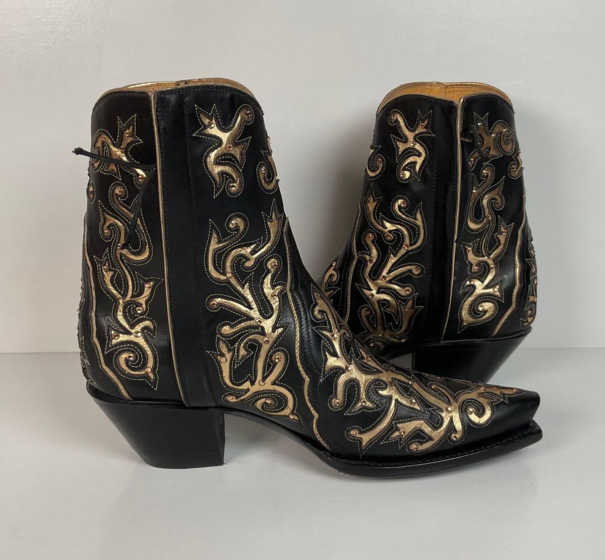 Back at the Ranch Western Zip Cowgirl Boots | Custom | Priscilla Crystals | 7.5