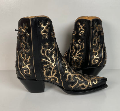Back at the Ranch Western Zip Cowgirl Boots | Custom | Priscilla Crystals | 7.5