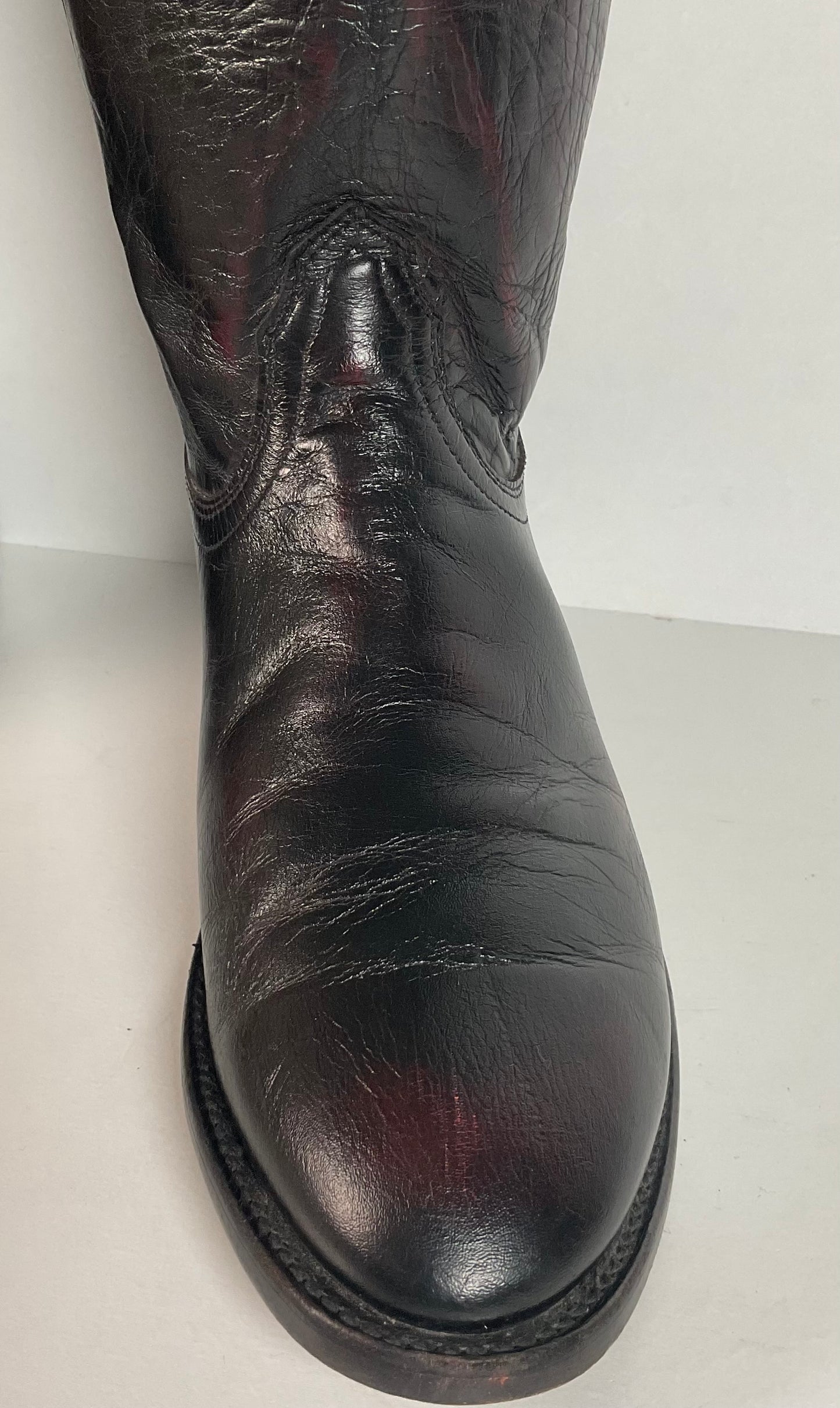Lucchese 2000 Majestic Roper Boots | Cowboy | Black Cherry | Men’s 8 D