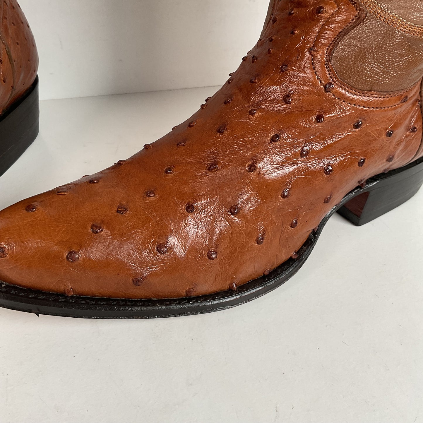 Vintage Bull Rider Full Ostrich Quill Cowboy Boots | Exotic | Men’s 9.5 EE