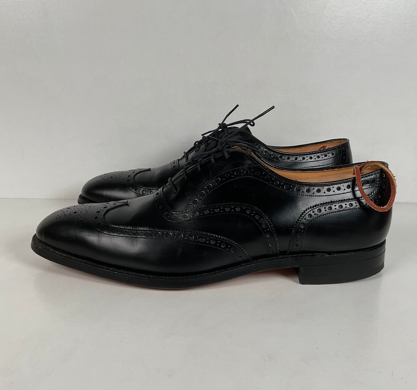 Vintage Johnston Murphy Oxford Shoes | USA Made | Classic Black | Men’s 12 D