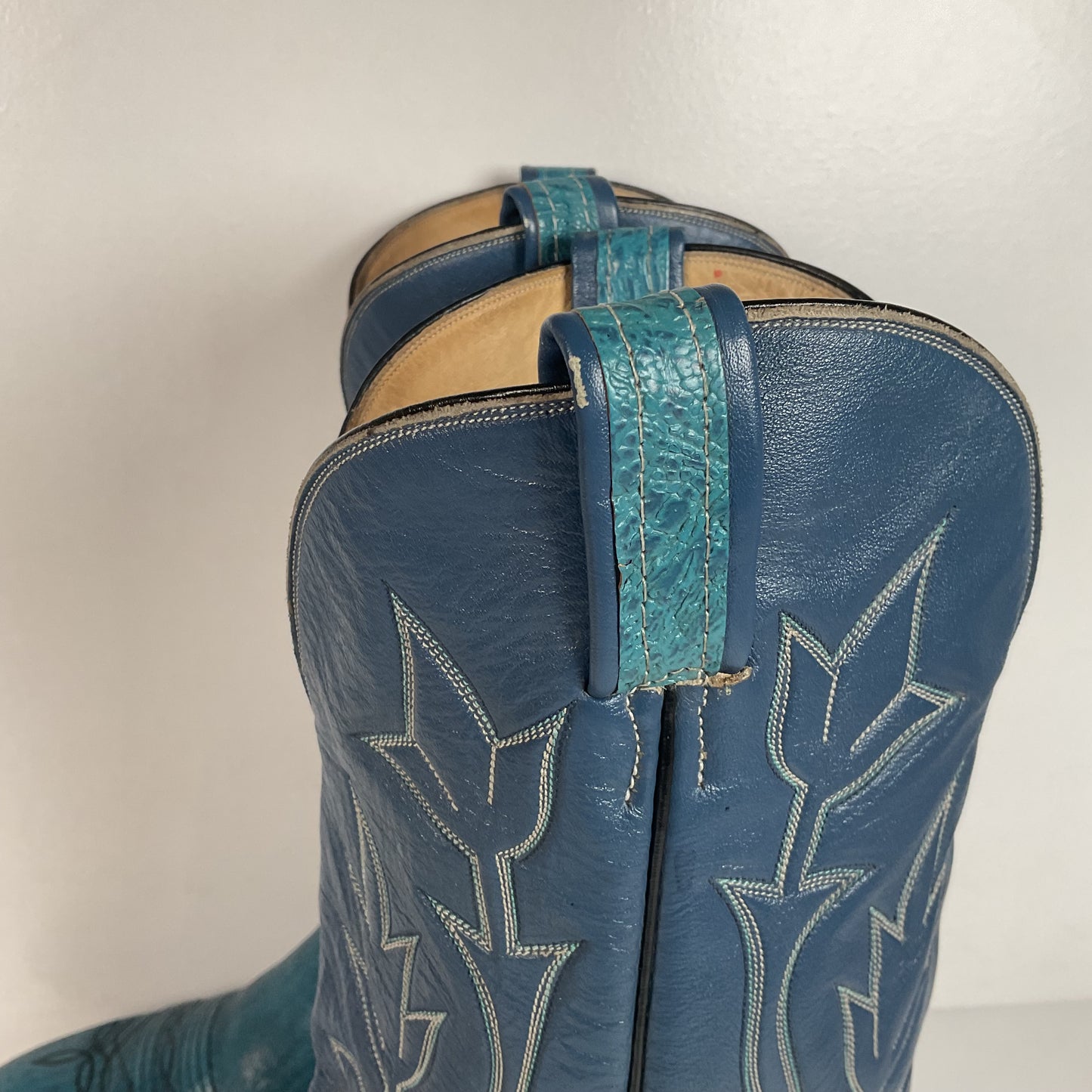 Vintage Hondo Antelope Cowboy Boots | Exotic | Powder Blue | Men’s 11 D