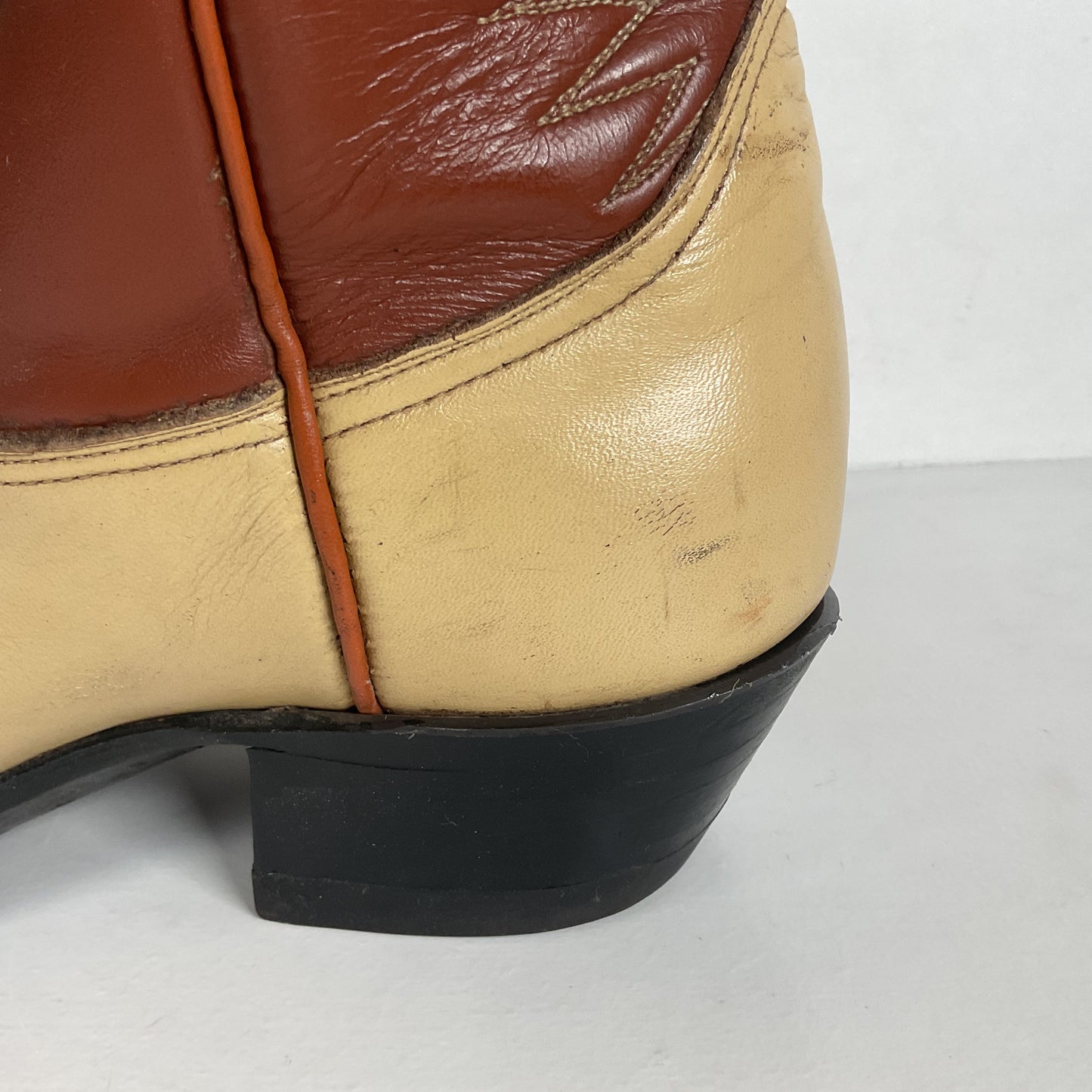 Vintage Tony Lama Urban Cowboy Boots | Lizard Wingtip | Gold Label | Men’s 9 B