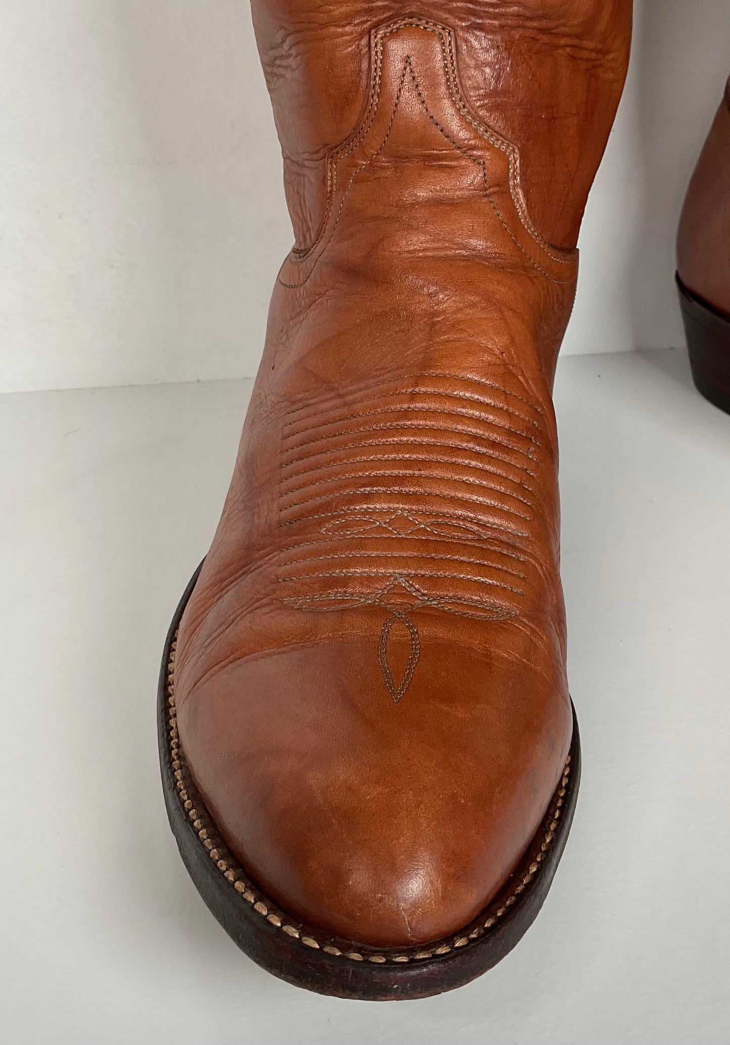 Vintage El Dorado Cowboy Boots | Chocolate Cow | Men’s 11.5 D