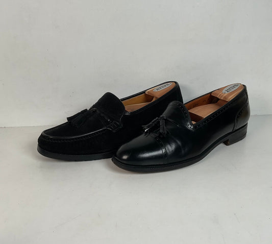 Bally & Salvatore Ferragamo Tassel Loafers 7.5 D Lot Of (2)