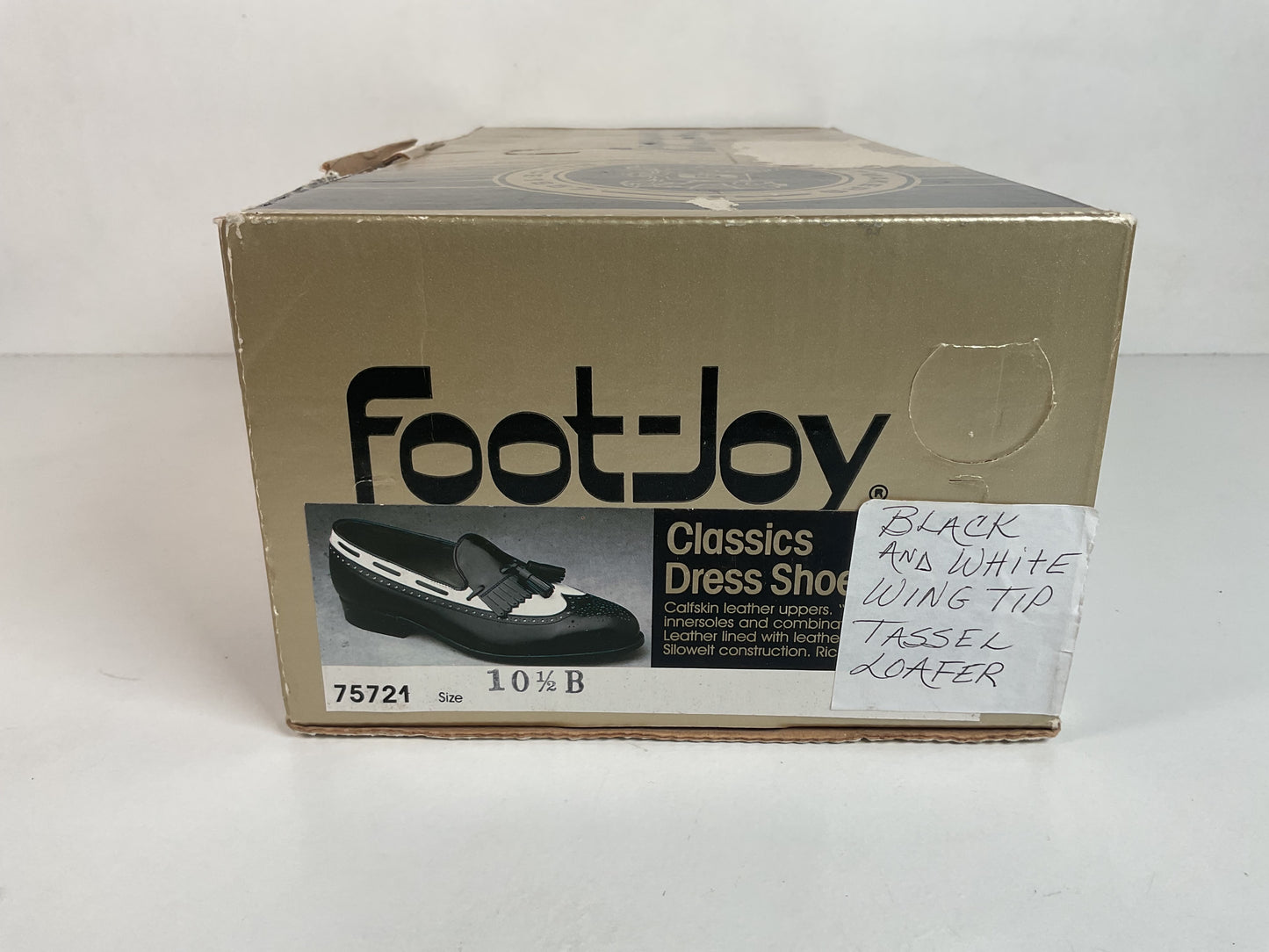 Vintage Footjoy Classics Kiltie Tassel Loafers 10.5 B USA Made Spectator Style