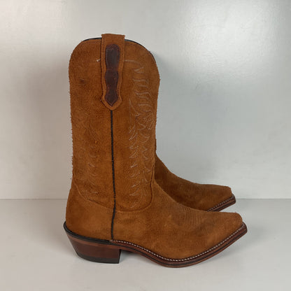 Nocona Rough Out Suede Cowgirl Boots 9.5 B USA Made