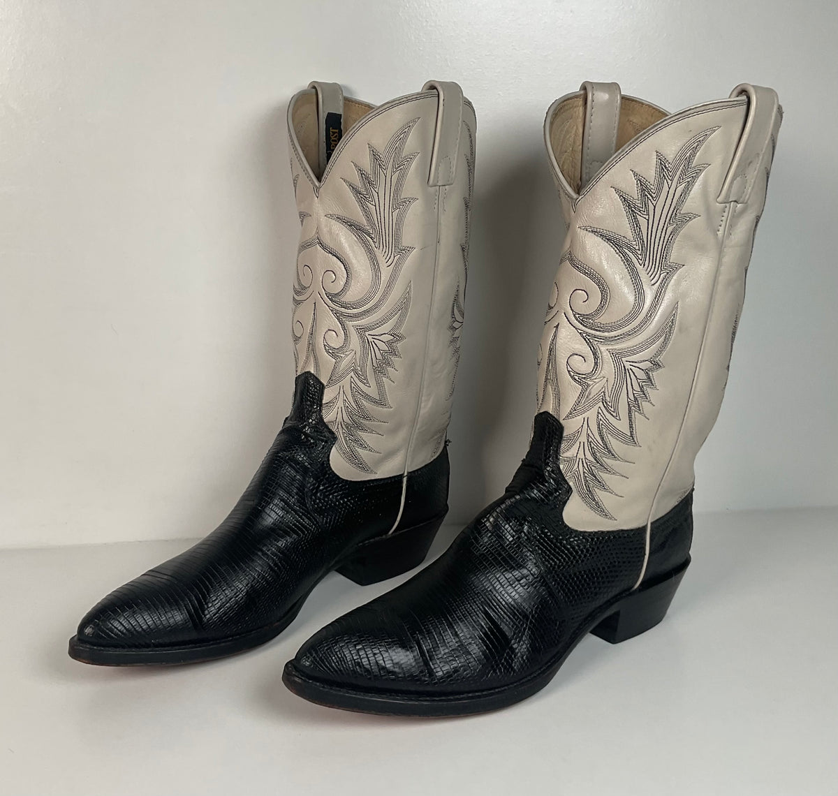 Vintage Dan Post Teju Lizard Cowboy Boots | USA Made | Men’s 10 D