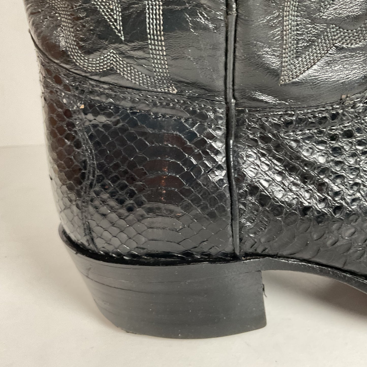 Texas Imperial Snakeskin Cowboy Boots | USA Made | Python | Set of (2) | 9.5 D